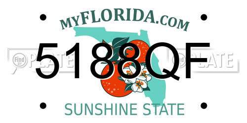 5188QF Florida License Plate