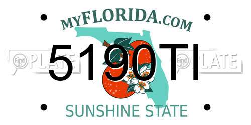 5190TI Florida License Plate