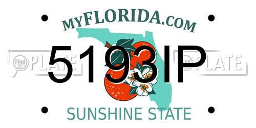 5193IP Florida License Plate