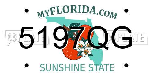 5197QG Florida License Plate