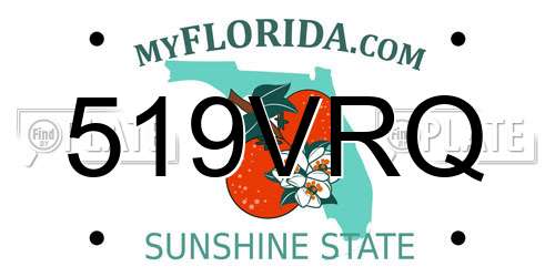519VRQ Florida License Plate