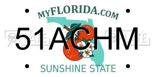 51ACHM Florida License Plate