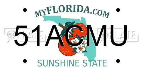 51ACMU Florida License Plate
