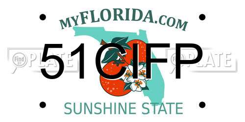 51CIFP Florida License Plate