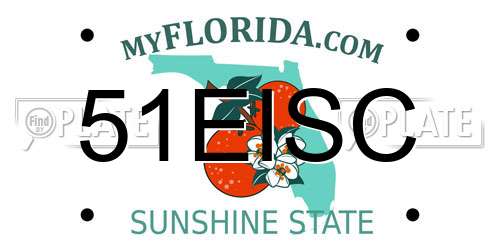 51EISC Florida License Plate