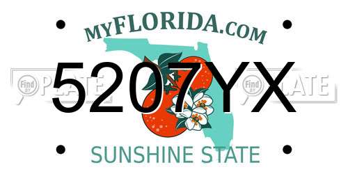 5207YX Florida License Plate
