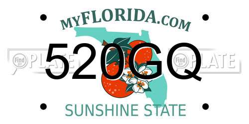 520GQ Florida License Plate