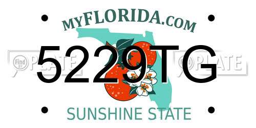 5229TG Florida License Plate