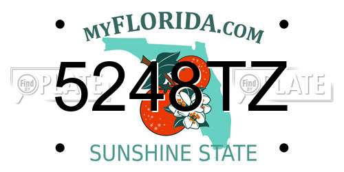 5248TZ Florida License Plate