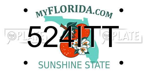 524ITT Florida License Plate