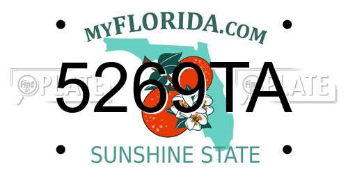 5269TA Florida License Plate