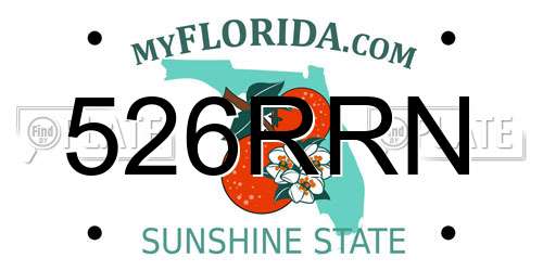 526RRN Florida License Plate