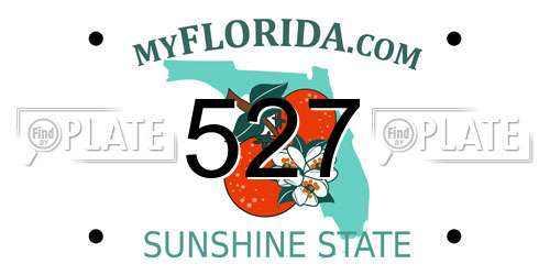 527 Florida License Plate