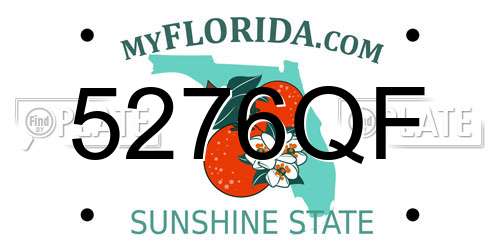 5276QF Florida License Plate