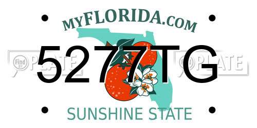 5277TG Florida License Plate