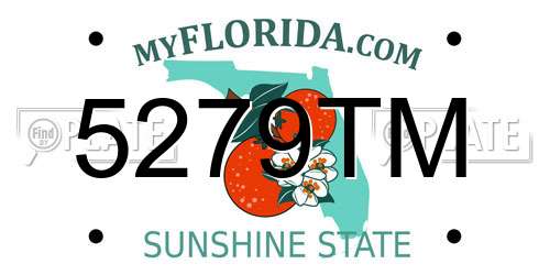 5279TM Florida License Plate