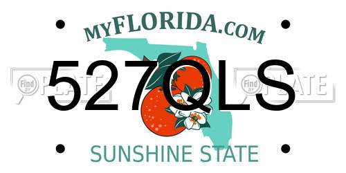 527QLS Florida License Plate