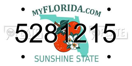 5281215 Florida License Plate
