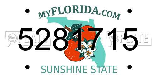 5281715 Florida License Plate