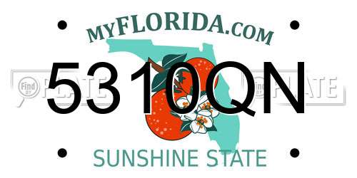 5310QN Florida License Plate