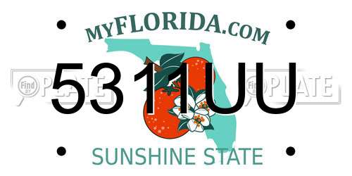 5311UU Florida License Plate