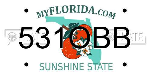 531OBB Florida License Plate