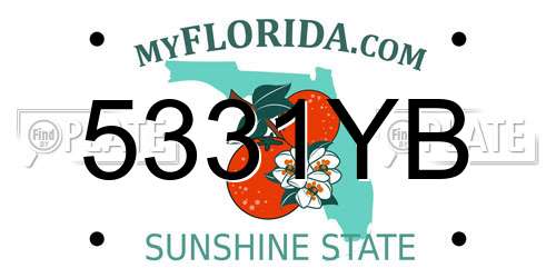 5331YB Florida License Plate