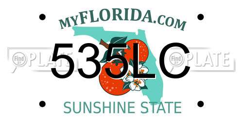 535LC Florida License Plate