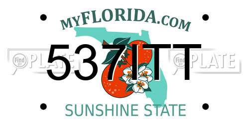 537ITT Florida License Plate