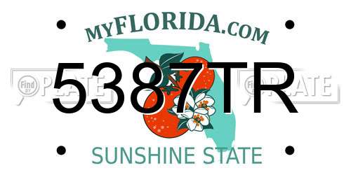 5387TR Florida License Plate