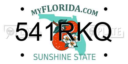 541RKQ Florida License Plate