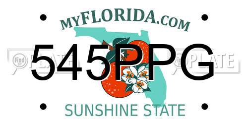 545PPG Florida License Plate