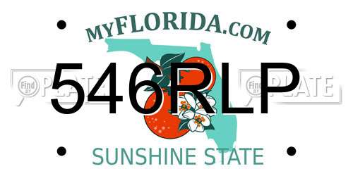 546RLP Florida License Plate