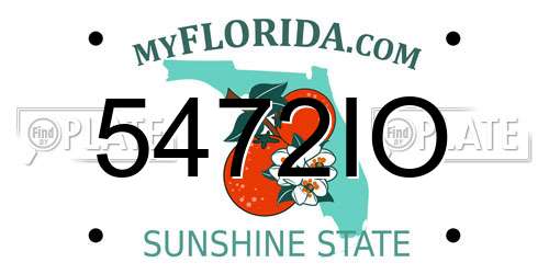 5472IO Florida License Plate