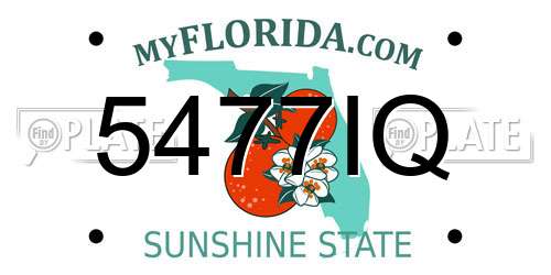 5477IQ Florida License Plate