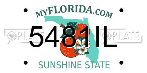 5481IL Florida License Plate