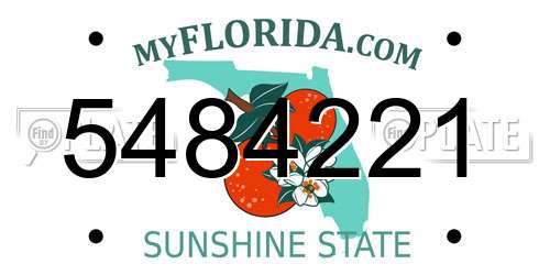 5484221 Florida License Plate