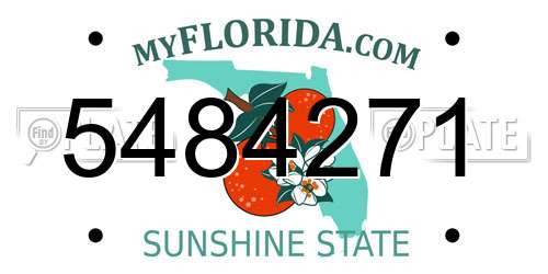 5484271 Florida License Plate
