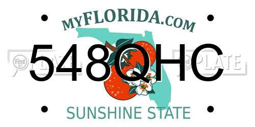 548QHC Florida License Plate