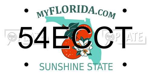 54ECCT Florida License Plate