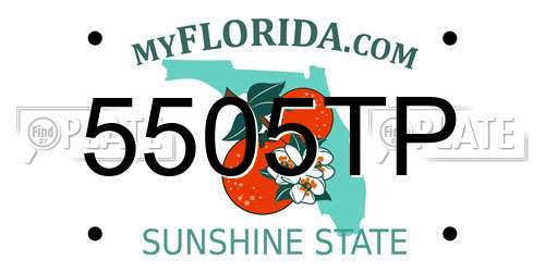 5505TP Florida License Plate
