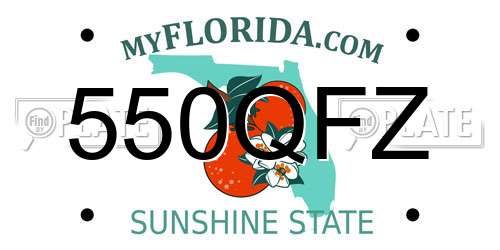 550QFZ Florida License Plate