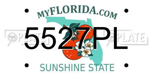 5527PL Florida License Plate