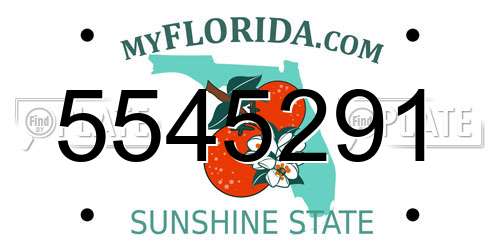 5545291 Florida License Plate