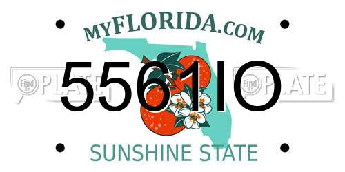 5561IO Florida License Plate