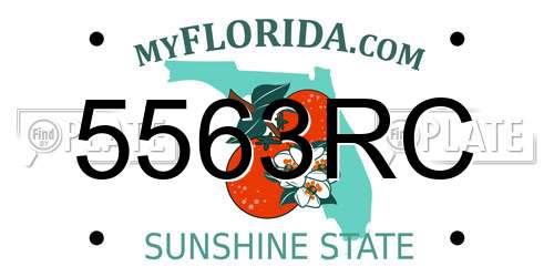 5563RC Florida License Plate