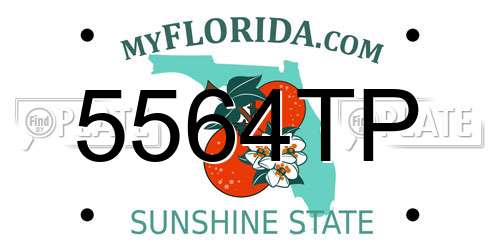 5564TP Florida License Plate