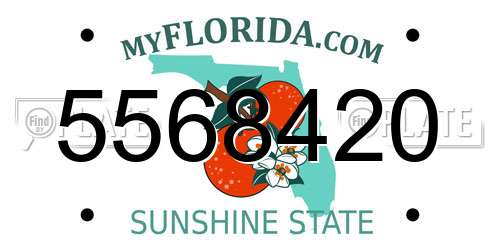 5568420 Florida License Plate