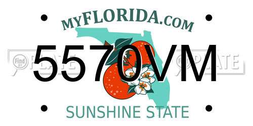 5570VM Florida License Plate