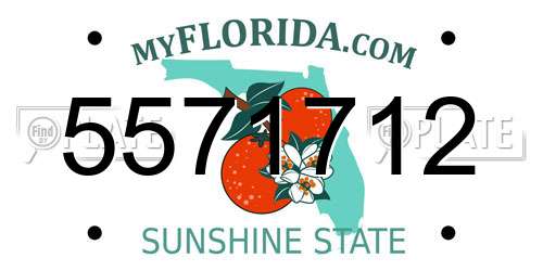 5571712 Florida License Plate